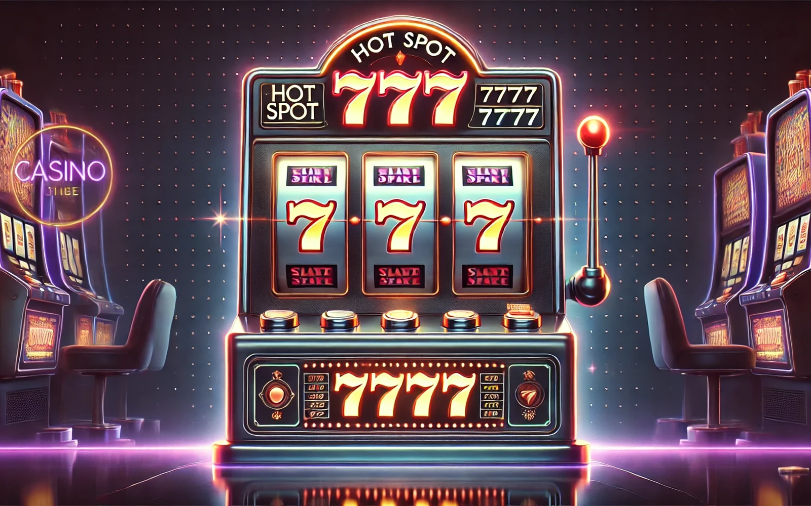 Tampilan slot mobile dengan reel, tombol kontrol, dan simbol bonus