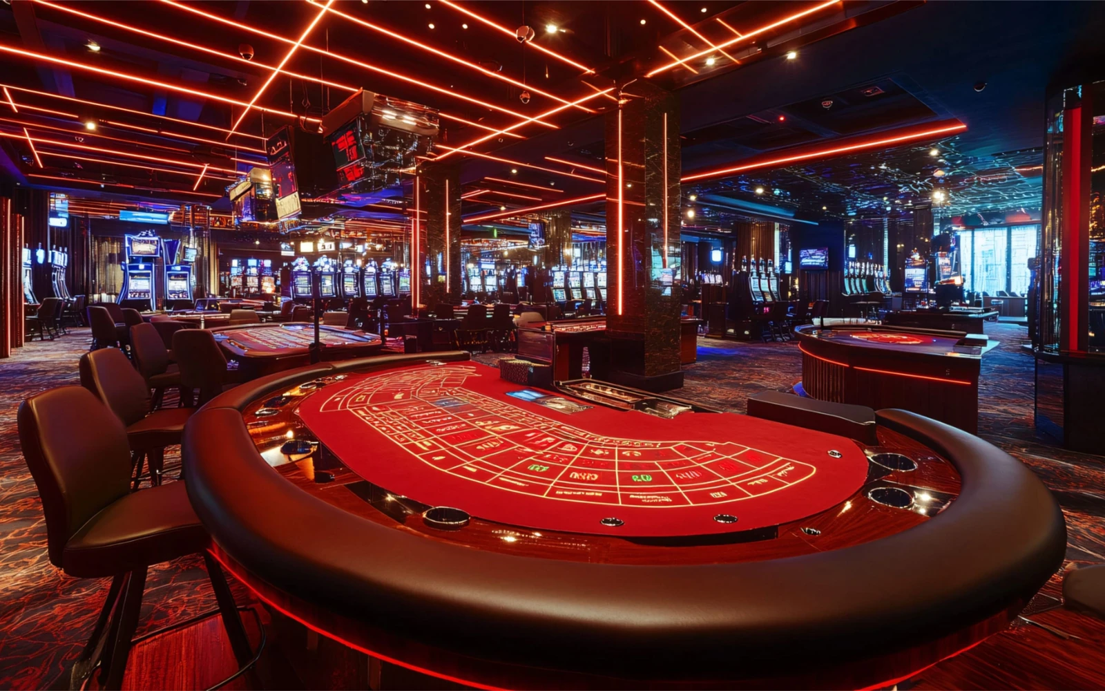 Tampilan meja kartu digital di kasino 6SVIP